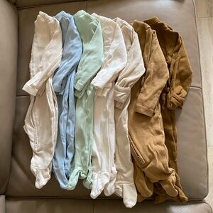 Set of 7 Old Navy Footie Pajamas (2 way zip)